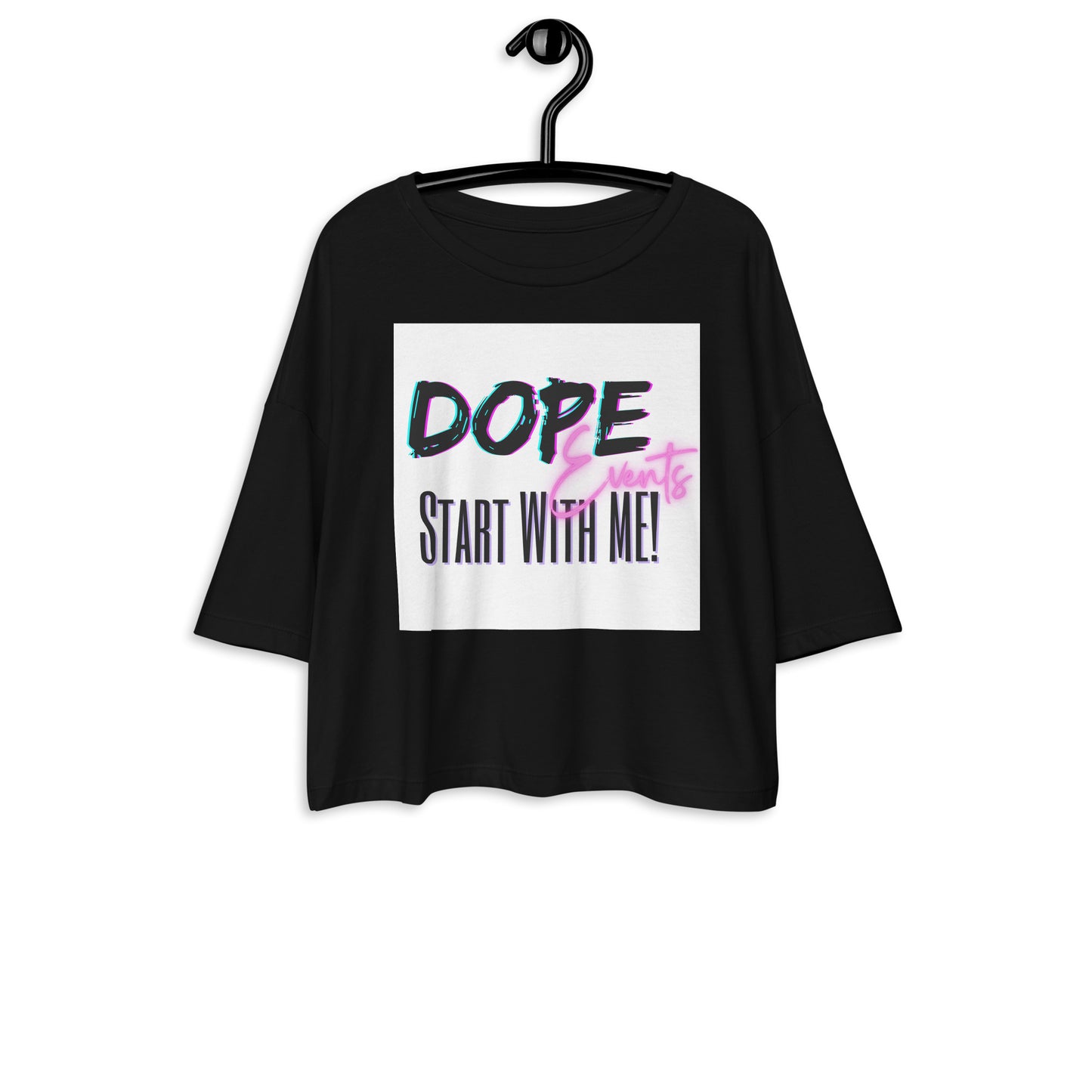 Start with me Crop Tee